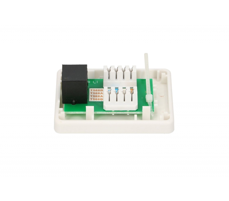 456547 Extralink Gniazdo natynkowe 1xRJ45 Kat.5e UTP