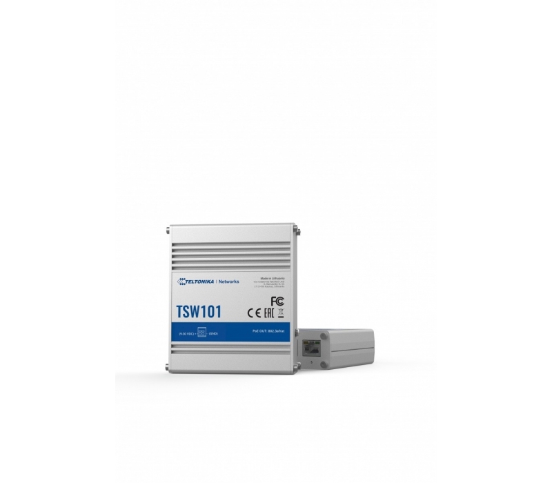 456572 TELTONIKA Przełącznik przemysłowy TSW101 5xGbE 4xPoE+