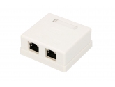 457038 Extralink Gniazdo natynkowe 2xRJ45 kat.5e STP 