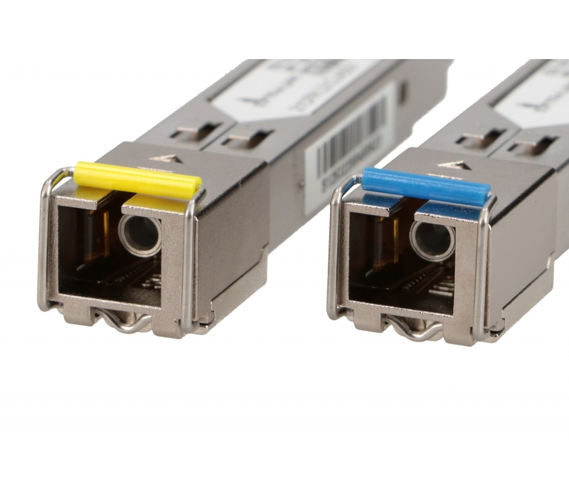 457172 Extralink SFP 1.25G | Moduł SFP WDM | 1,25Gbps, 1310/1550nm, single mode, 20km, SC, DOM, para