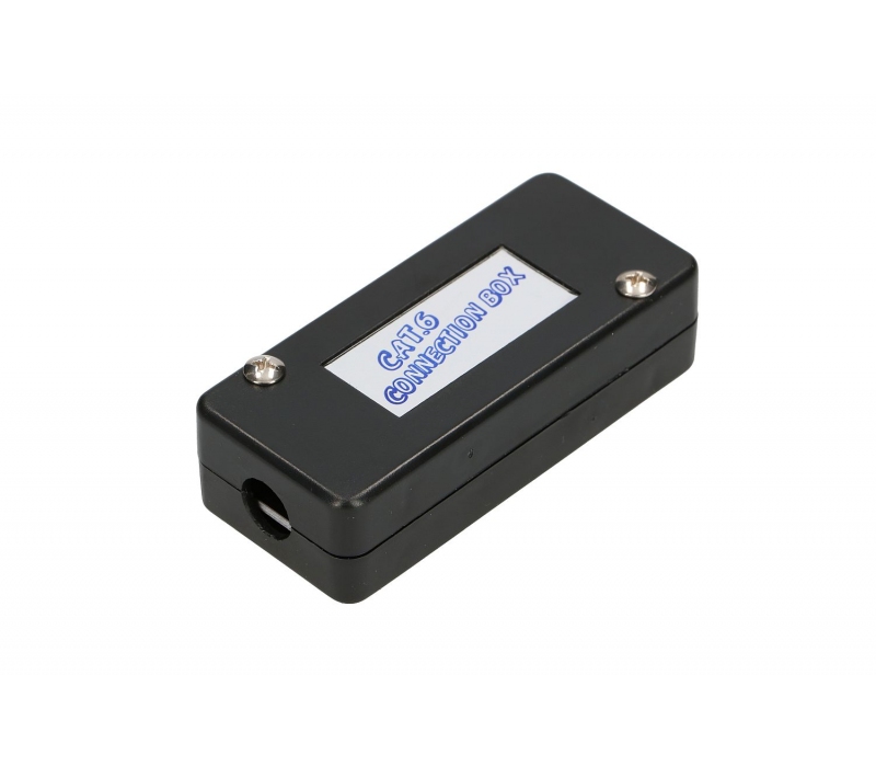 457225 Extralink CAT6 UTP | Puszka połączeniowa | beczka, złączka, czarna