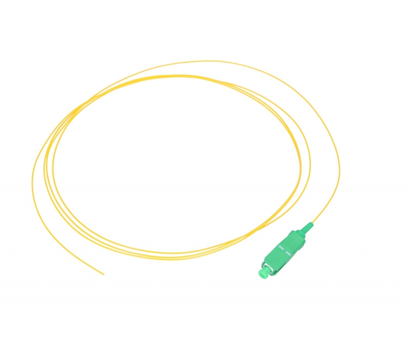 457443 Extralink SC/APC | Pigtail | Jednomodowy, 900um G.657A 1,5m, Easy strip, żółty