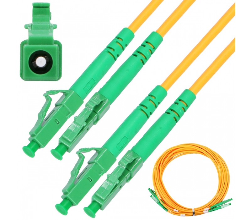 457708 Extralink LC/APC-LC/APC | Patchcord | Jednomodowy, Duplex, 9/125um, G657A, 1m