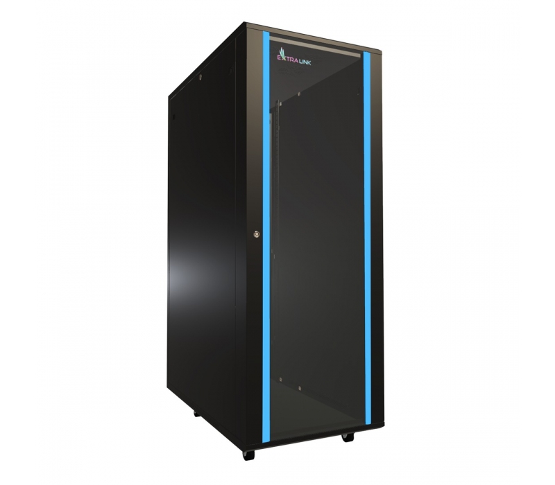 457985 Extralink Szafa rack 32U 600x1000mm czarna stojąca
