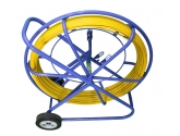 458106 Extralink Pilot z włókna szklanego FRP do przeciągania kabli 8mm, 250m,  żółty, z kółkami