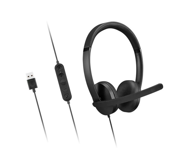458199 Lenovo Analogowy zestaw słuchawkowy USB-A Stereo Headset Gen 2 4XD1P83425 