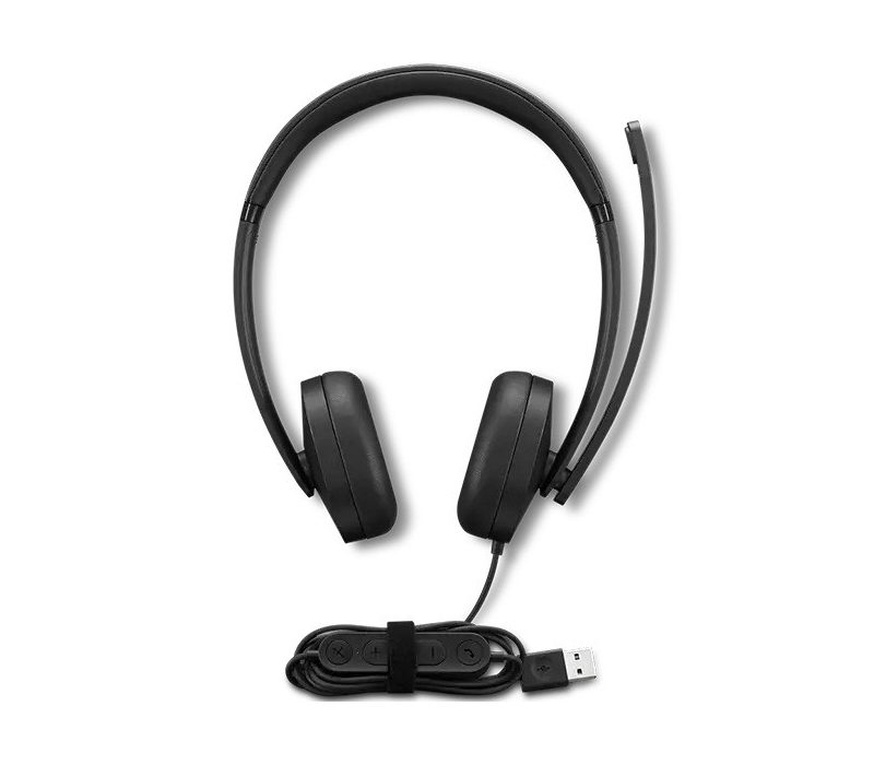 458203 Lenovo Analogowy zestaw słuchawkowy USB-A Stereo Headset Gen 2 4XD1P83425 