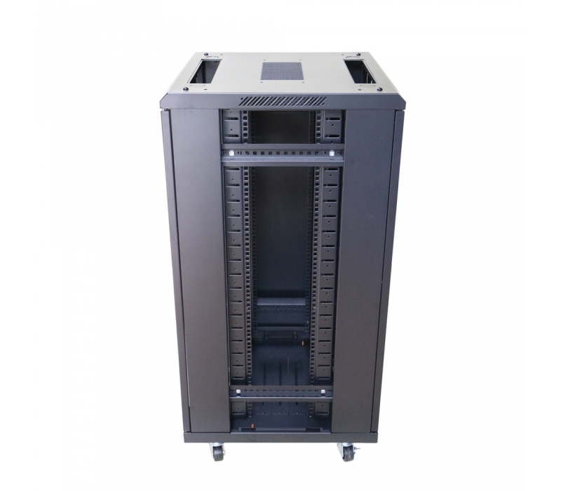 458372 Extralink Szafa rack 22U 600x600mm czarna stojąca 
