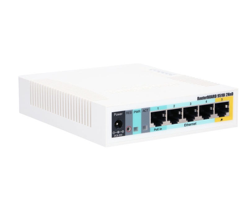 459334 Mikrotik Punkt dostępu 2.4 GHz 5FE  RB951Ui-2HnD 