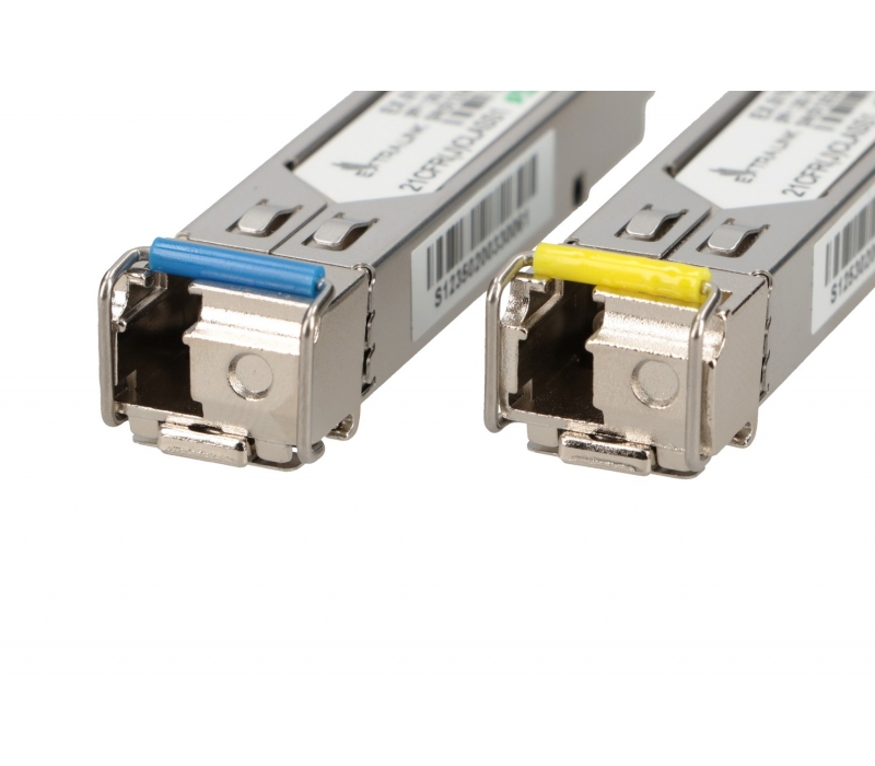459356 Extralink SFP 1.25G | Moduł SFP WDM | 1,25Gbps, 1310/1550nm, single mode, 3km, LC, DOM, para