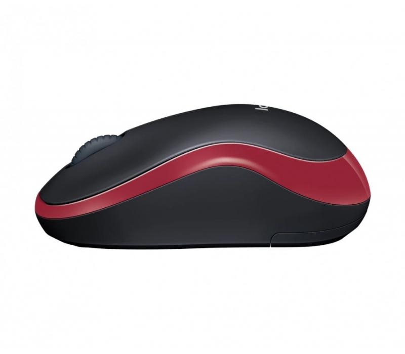 460558 Logitech Mysz Wireless Mouse M185 Red