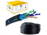 461417 Extralink CAT5E FTP (F/UTP) Zewnętrzny żelowany | Kabel sieciowy skrętka | 305M
