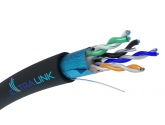 461418 Extralink CAT5E FTP (F/UTP) Zewnętrzny żelowany | Kabel sieciowy skrętka | 305M
