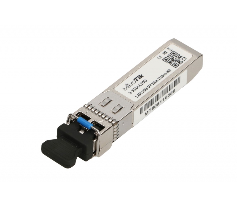 461421 Mikrotik MikroTik S-31DLC20D | Moduł SFP | 1,25Gb/s, 1310nm, 2x LC, 20km, Jednomodowy