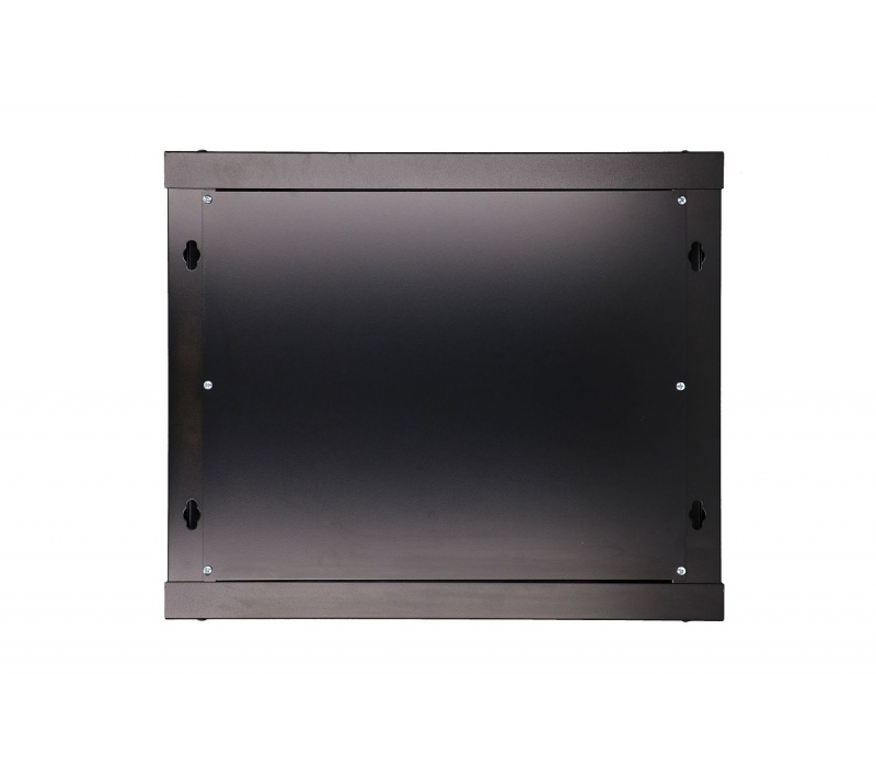 462075 Extralink Szafka wisząca rack 9U 600x450 czarna szklane drzwi 