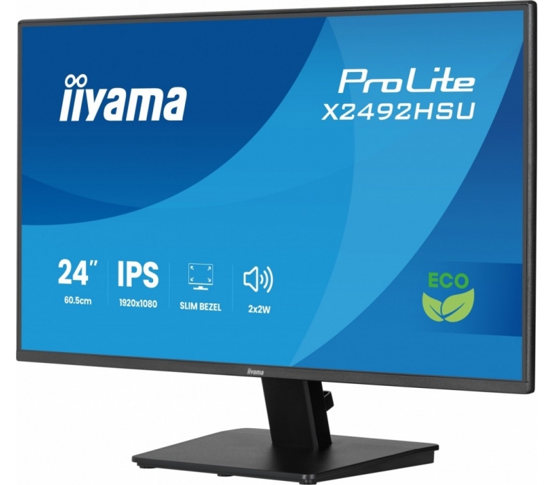 462500 Monitor IIYAMA ProLite/24" Full HD IPS/16:9/120 Hz/HDMI/DP/USB HUB/GŁOŚNIKI/3 lata carry-in