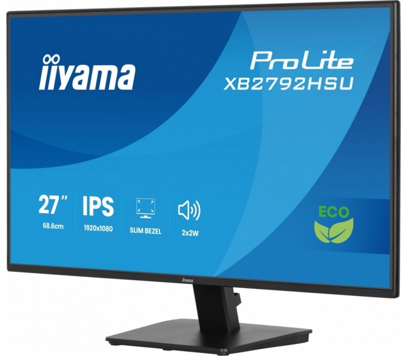 462533 Monitor IIYAMA ProLite/27" Full HD IPS/16:9/120 Hz/HDMI/DP/USB HUB/GŁOŚNIKI/3 lata carry-in