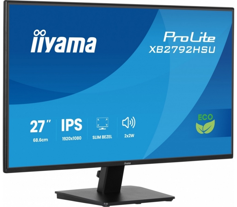 462534 Monitor IIYAMA ProLite/27" Full HD IPS/16:9/120 Hz/HDMI/DP/USB HUB/GŁOŚNIKI/3 lata carry-in