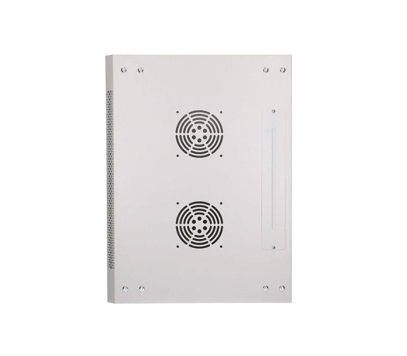 462618 Extralink Szafka wisząca rack 12U 600x450 szara metalowe drzwi 