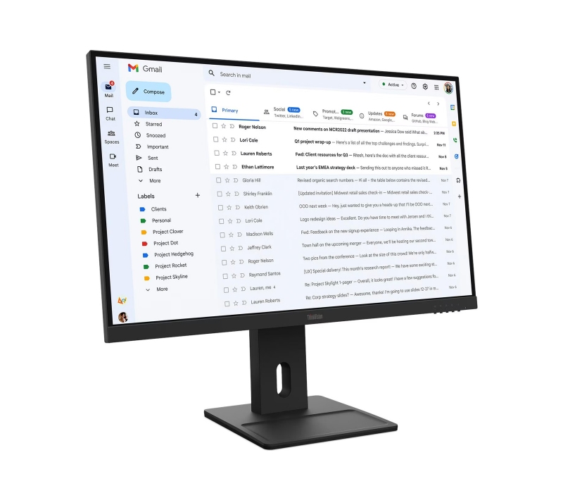 462735 Monitor Lenovo ThinkVision E27-40/27" Full HD IPS/16:9/100 Hz/HDMI/DP/VGA/GŁOŚNIKI/PIVOT/3 lata carry-in