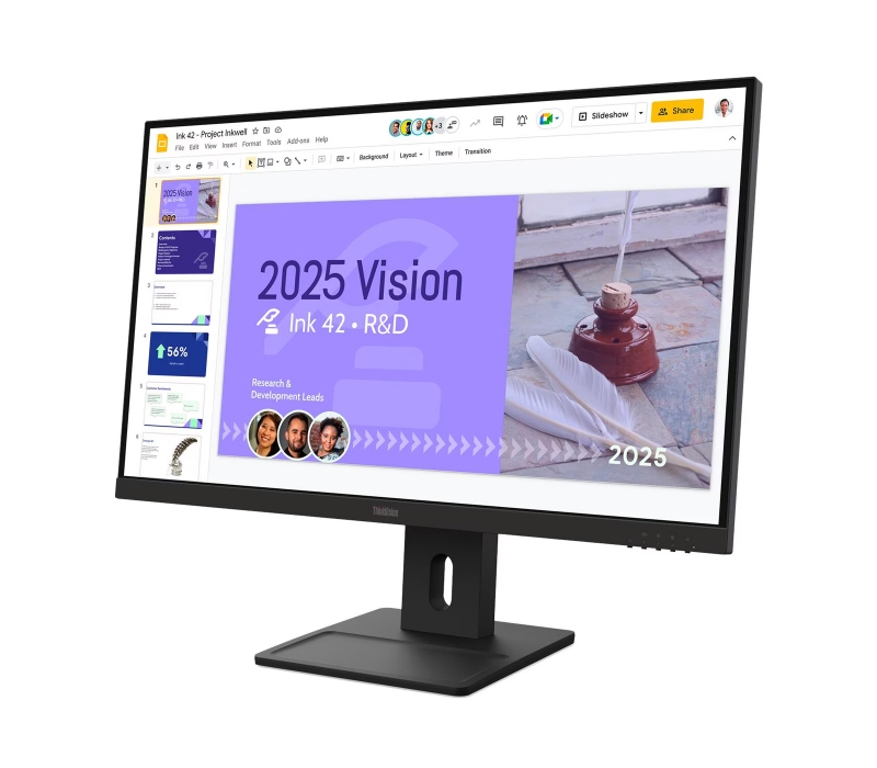 462739 Monitor Lenovo ThinkVision E27q-40/27" WQHD IPS/16:9/100 Hz/2x HDMI/DP/GŁOŚNIKI/PIVOT/3 lata carry-in