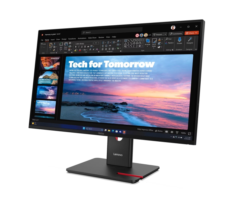 462786 Monitor Lenovo ThinkVision T27qd-40/27" WQHD IPS/16:9/120 Hz/HDMI/2x DP/USB/RJ45/PIVOT/3 lata carry-in