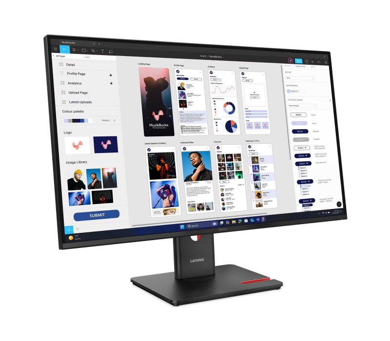 462894 Monitor Lenovo ThinkVision T32ud-40/31,5" 4K IPS/16:9/60 Hz/HDMI/DP/RJ45/USB HUB/PIVOT/3 lata carry-in