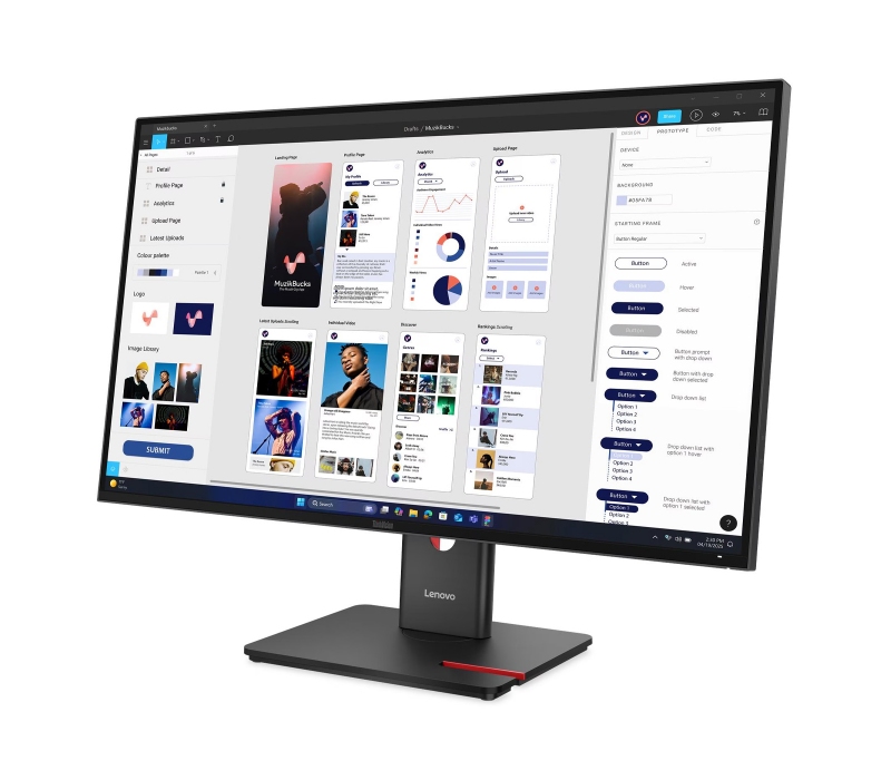 462899 Monitor Lenovo ThinkVision T32ud-40/31,5" 4K IPS/16:9/60 Hz/HDMI/DP/RJ45/USB HUB/CAM/PIVOT/3 lata carry-in