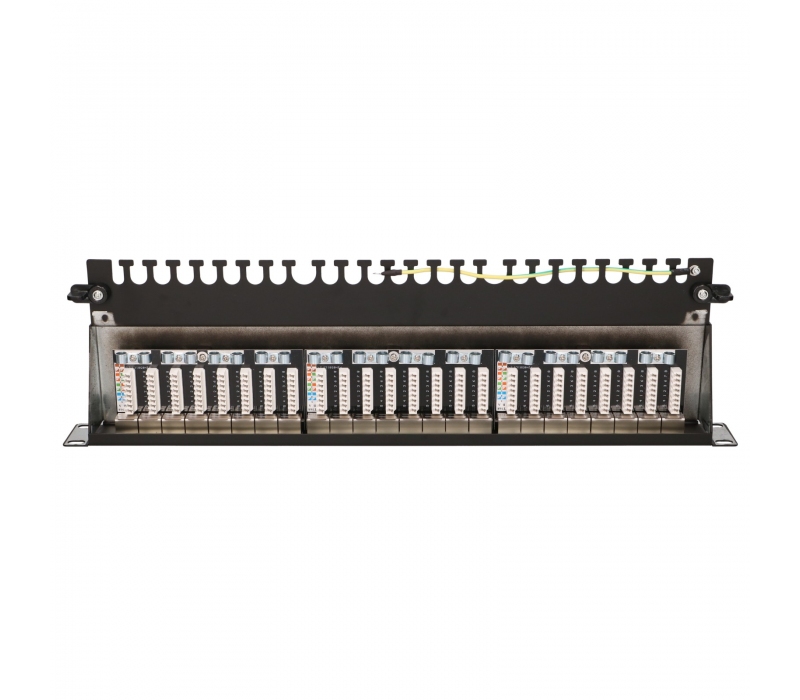 463191 Extralink CAT6A STP | Patchpanel | 24 porty