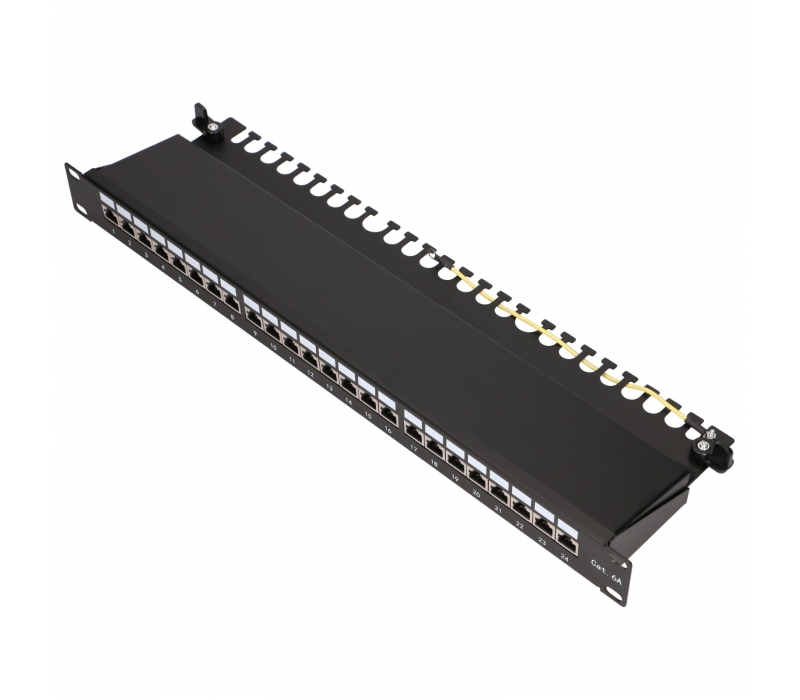 463193 Extralink CAT6A STP | Patchpanel | 24 porty