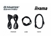 463240 Monitor IIYAMA G-Master Black Hawk/23,8" Full HD IPS/16:9/144 Hz/HDMI/DP/USB 2.0/GŁOŚNIKI/3 lata carry-in