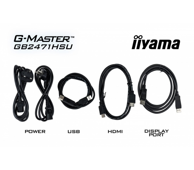 463327 Monitor IIYAMA G-Master Red Eagle/23,8" Full HD IPS/16:9/240 Hz/2x HDMI/DP/USB HUB/GŁOŚNIKI/PIVOT/3 lata carry-in