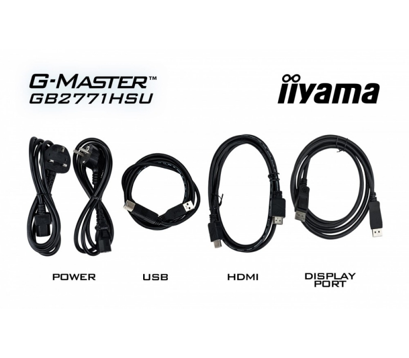 463365 Monitor IIYAMA G-Master Red Eagle/27" Full HD IPS/16:9/240 Hz/2x HDMI/DP/USB HUB/GŁOŚNIKI/PIVOT/3 lata carry-in