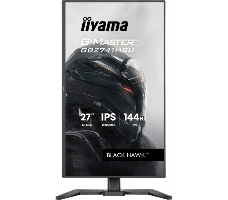 463464 Monitor IIYAMA G-Master Black Hawk/27" Full HD IPS/16:9/144 Hz/HDMI/DP/USB 2.0/PIVOT/GŁOŚNIKI/3 lata carry-in