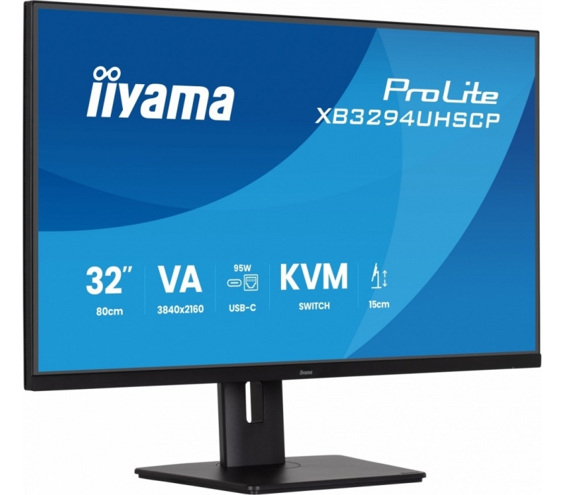 463483 Monitor IIYAMA ProLite/31,5" 4K VA/16:9/60 Hz/2x HDMI/DP/USB HUB/GŁOŚNIKI/PIVOT/3 lata carry-in