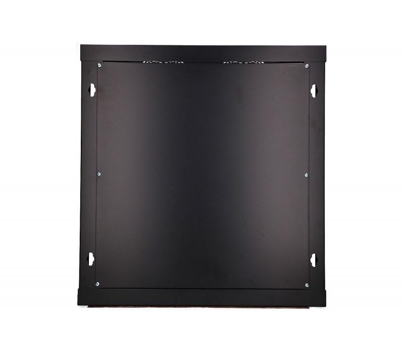 463575 Extralink Szafka wisząca rack 12U 600x600 czarna szklane drzwi 