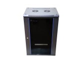 464020 Extralink Szafa rack 18U 600x600mm czarna wisząca