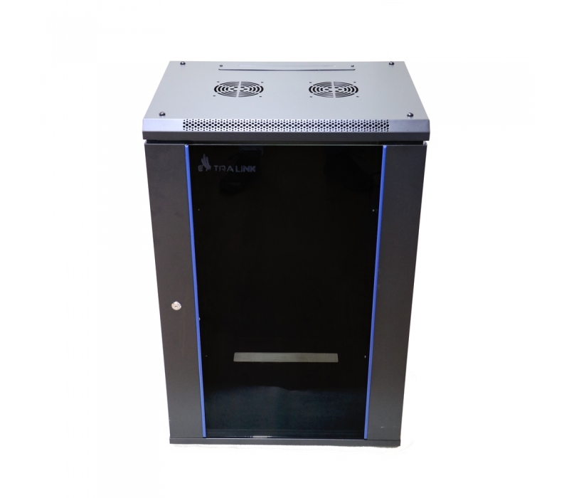 464020 Extralink Szafa rack 18U 600x600mm czarna wisząca