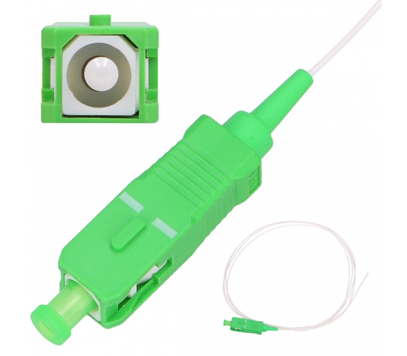 464066 Extralink SC/APC | Pigtail | Jednomodowy, 900um G.657A 1,5m, Easy strip, biały
