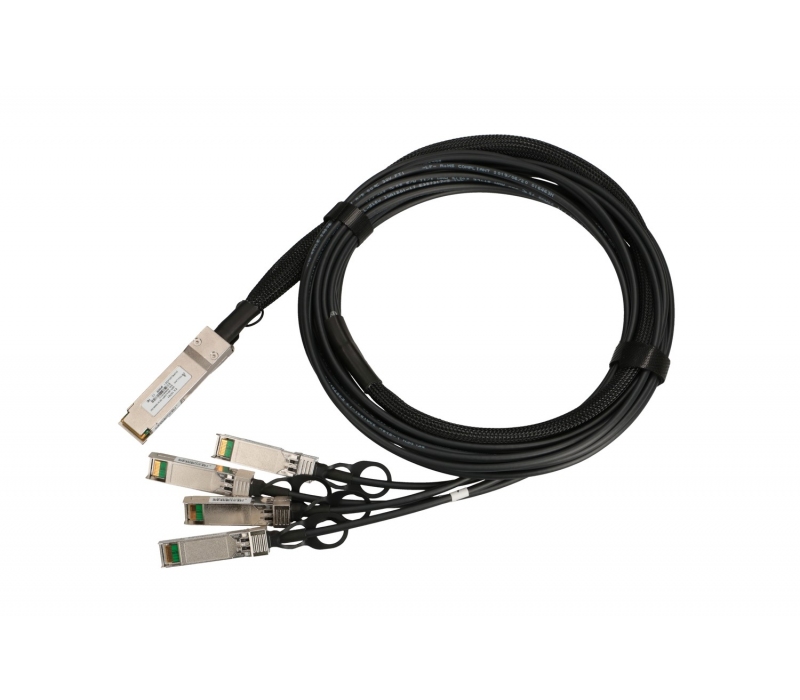 464195 Extralink QSFP+ DAC | Kabel QSFP+ | DAC, 40Gbps do 4x 10Gbps 3m, 30AWG