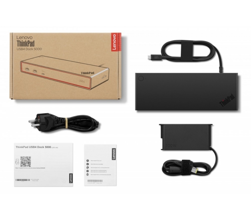 464302 Lenovo Stacja dokująca ThinkPad USB4 Smart Dock 5000 40BF0100EU 