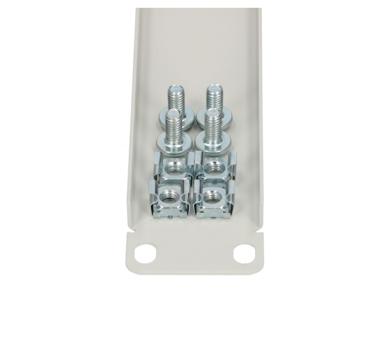 464341 Extralink 1U 19" | Panel frontowy | Szary