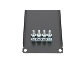 464342 Extralink 2U 19" | Panel frontowy | Czarny