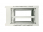 464391 Extralink Szafka wisząca rack 6U 600x600 szara metalowe drzwi 