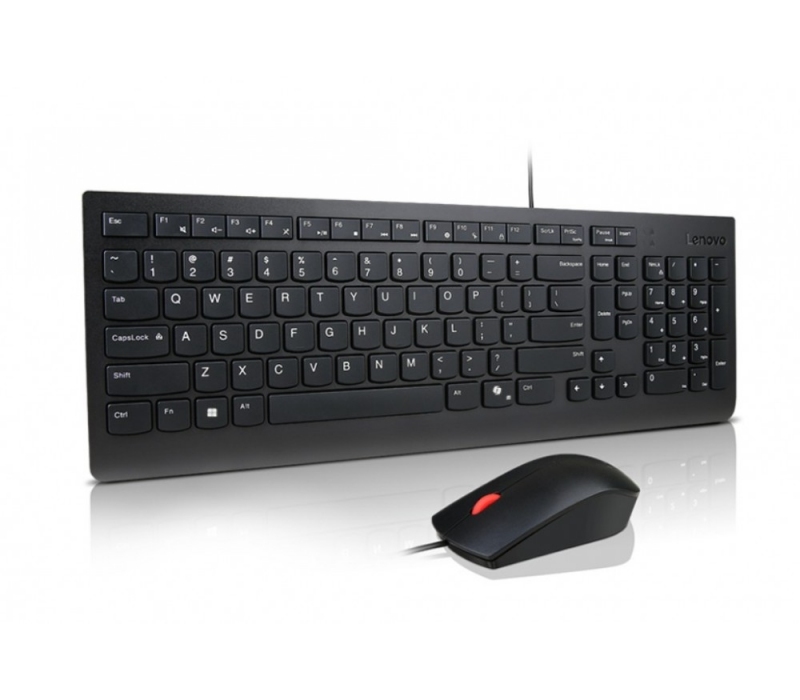 464397 Lenovo Accessories  Essential Wired Keyboard and Mouse Combo - US Euro 