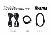 464443 Monitor IIYAMA ProLite/21,5" Full HD IPS/16:9/100 Hz/HDMI/DP/USB HUB/GŁOŚNIKI/3 lata carry-in