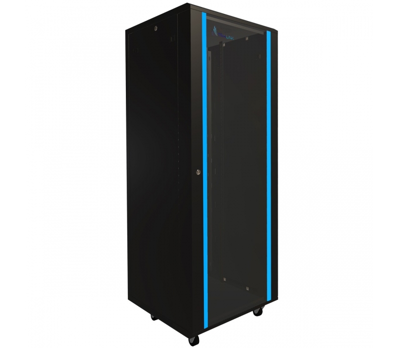464797 Extralink Szafa rack 37U 600x600mm czarna stojąca 