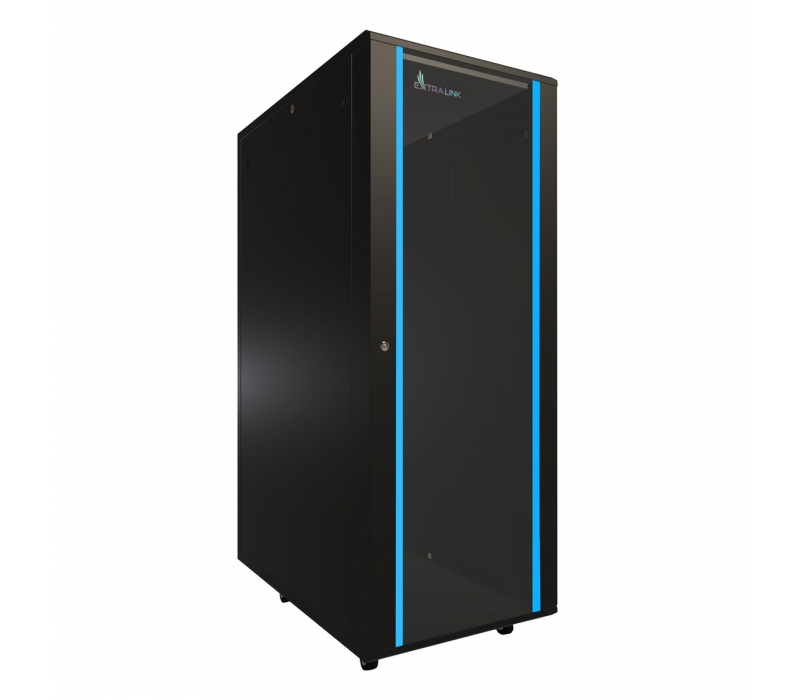 464801 Extralink Szafa rack 37U 600x1000mm czarna stojąca 