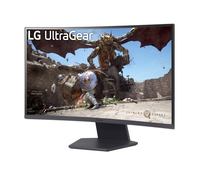 464824 Monitor LG UltraGear/27" WQHD VA/16:9/180 Hz/1000R/HDMI/DP/AUDIO/2 lata carry-in