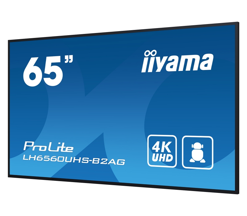464864 Monitor IIYAMA ProLite/64,5" 4K VA/16:9/60 Hz/3x HDMI/RS-232/USB 2.0/RJ45/WiFi/GŁOŚNIKI/3 lata carry-in